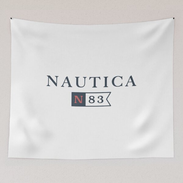 Item preview, Nautica N83 Navy Blue Red Vintage Nautical Flag Sport Brand Logo designed and sold by AmalnoRoyil.