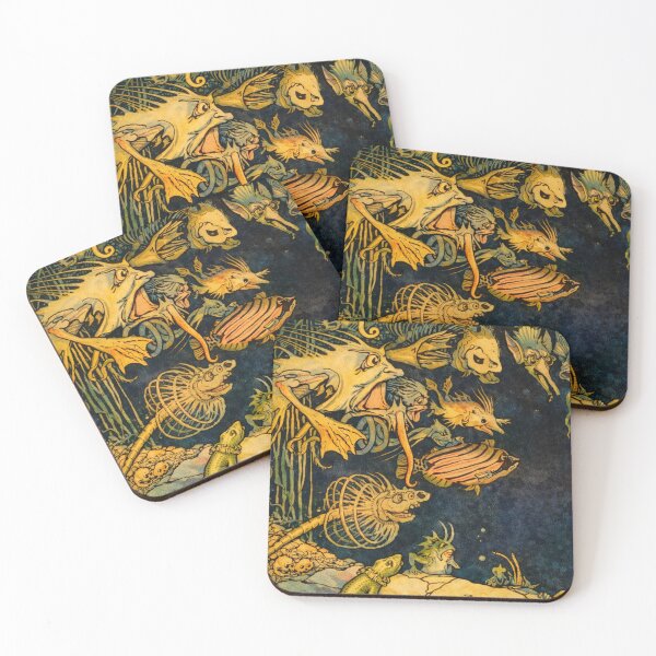 Item preview, Fantasy Underwater Illustration Vintage Sea Monsters for Fantasy Art Lovers designed and sold by RickE.