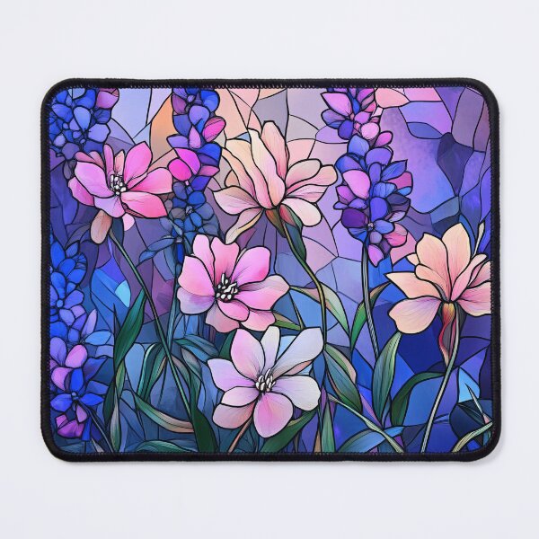 Item preview, Twilight Wildflower Stained Glass Garden designed and sold by GrinGalore.
