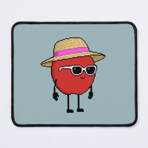 Item preview, Apple Pixel with a Straw Hat (PK) designed and sold by White Rim Mates.
