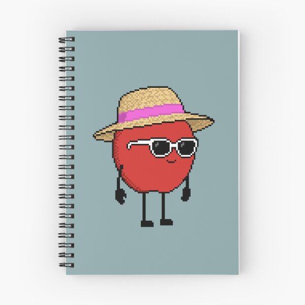 Item preview, Apple Pixel with a Straw Hat (PK) designed and sold by White Rim Mates.