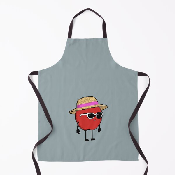 Item preview, Apple Pixel with a Straw Hat (PK) designed and sold by White Rim Mates.