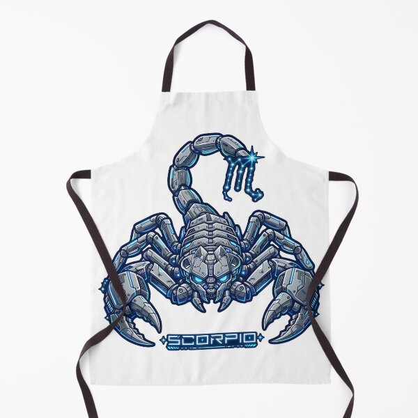 Item preview, Scorpio Cyber Robot Scorpion Blue Neon Mech Zodiac Art designed and sold by Zodiac Celestial Art.