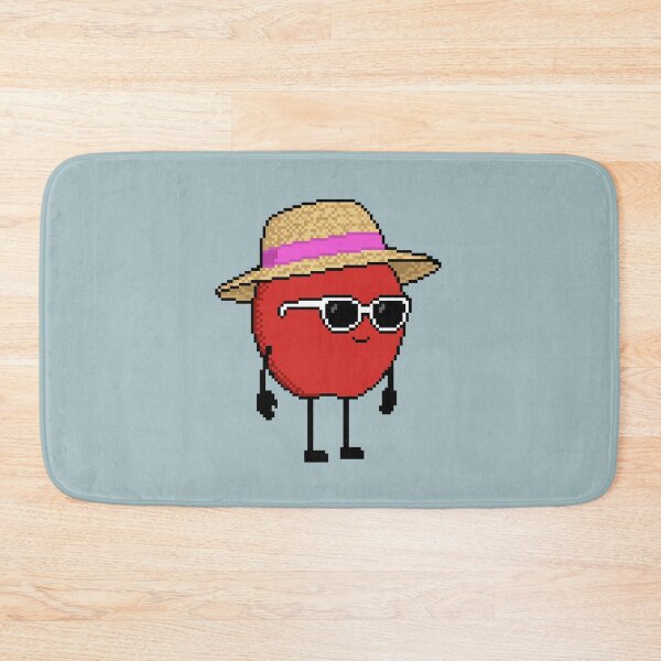 Item preview, Apple Pixel with a Straw Hat (PK) designed and sold by White Rim Mates.