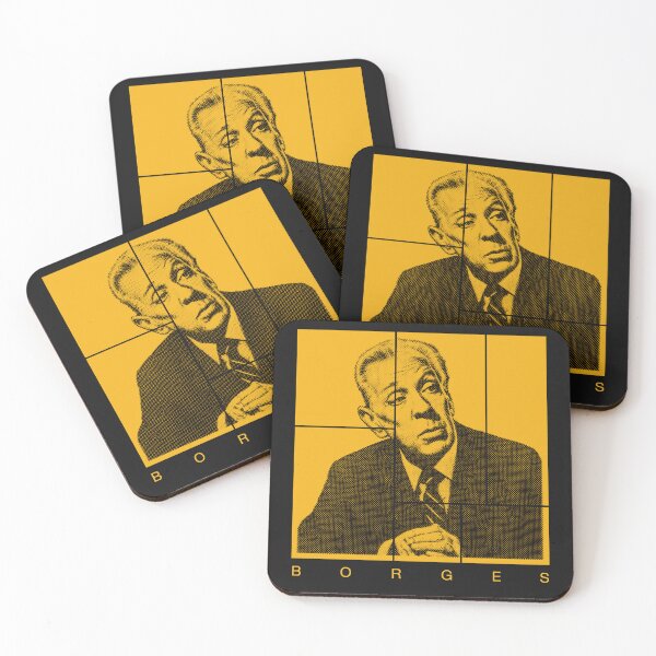 Item preview, Jorge Luis Borges halftone portrait designed and sold by CMYKStudio.