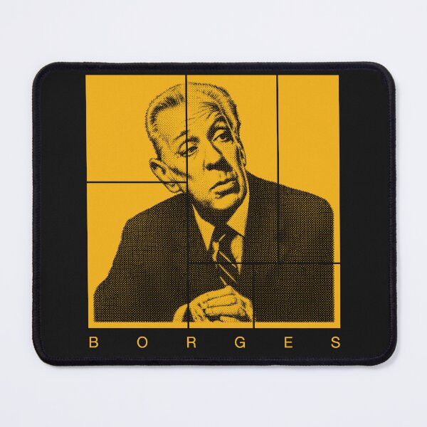 Item preview, Jorge Luis Borges halftone portrait designed and sold by CMYKStudio.