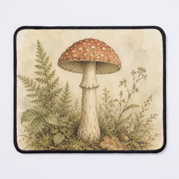 Item preview, Happy Toadstool Watercolor designed and sold by Forest Owl.