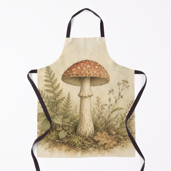Item preview, Happy Toadstool Watercolor designed and sold by Forest Owl.