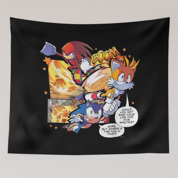 Item preview, Sonic Knuckles Tails Comic Book Speech Bubble Funny Quote Action Graphic T-Shirt designed and sold by AmalnoRoyil.