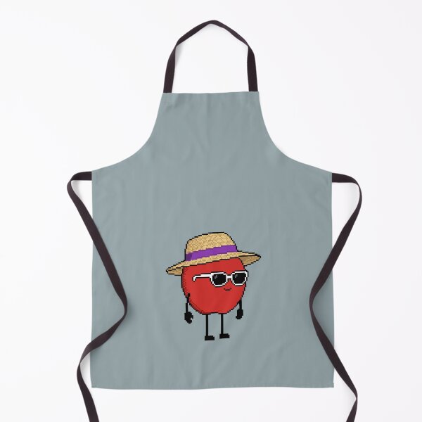 Item preview, Apple Pixel with a Straw Hat (PP) designed and sold by White Rim Mates.