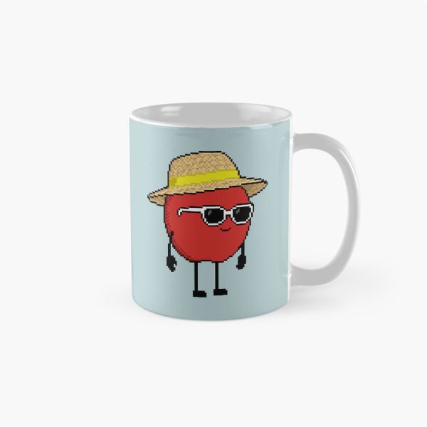 Item preview, Apple Pixel with a Straw Hat (YL) designed and sold by White Rim Mates.