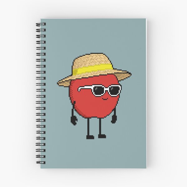 Item preview, Apple Pixel with a Straw Hat (YL) designed and sold by White Rim Mates.