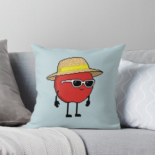 Item preview, Apple Pixel with a Straw Hat (YL) designed and sold by White Rim Mates.