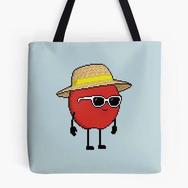 Item preview, Apple Pixel with a Straw Hat (YL) designed and sold by White Rim Mates.