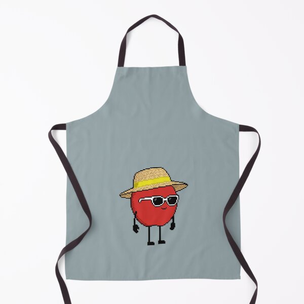 Item preview, Apple Pixel with a Straw Hat (YL) designed and sold by White Rim Mates.
