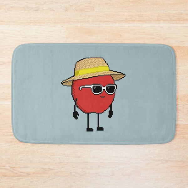 Item preview, Apple Pixel with a Straw Hat (YL) designed and sold by White Rim Mates.