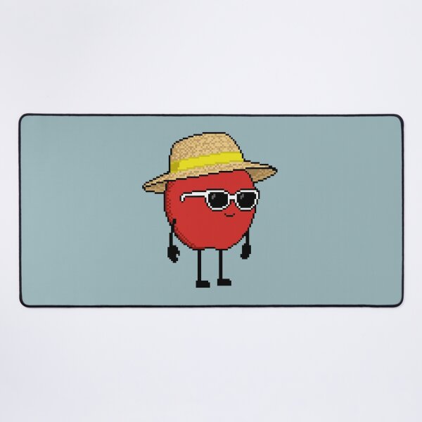 Item preview, Apple Pixel with a Straw Hat (YL) designed and sold by White Rim Mates.
