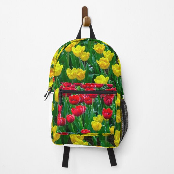 Item preview, Red and Yellow Tulip Field After Rain designed and sold by Jomsunshine.