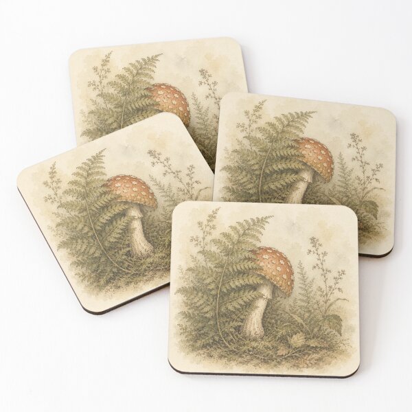 Item preview, Shy Toadstools designed and sold by Forest Owl.