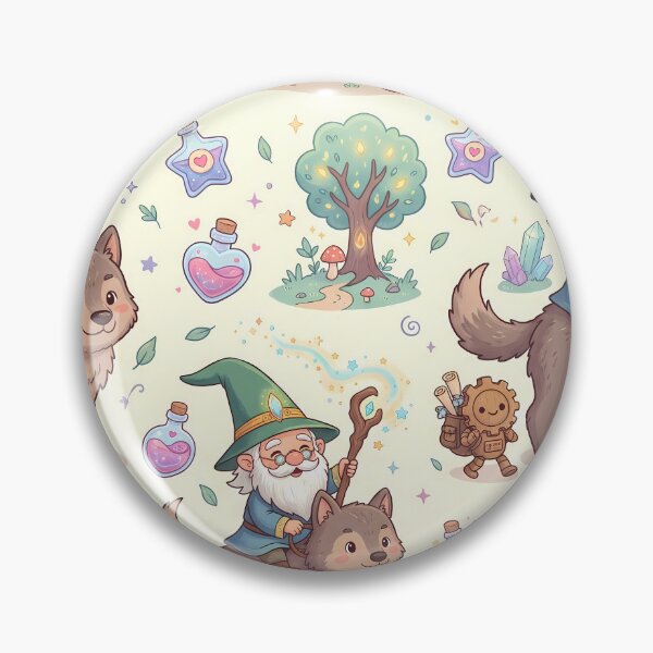 Item preview, Father Animal Fantasy RPG Pixel Art Seamless Pattern designed and sold by ART ATTACK ZONE.