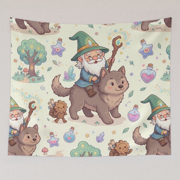 Item preview, Father Animal Fantasy RPG Pixel Art Seamless Pattern designed and sold by ART ATTACK ZONE.