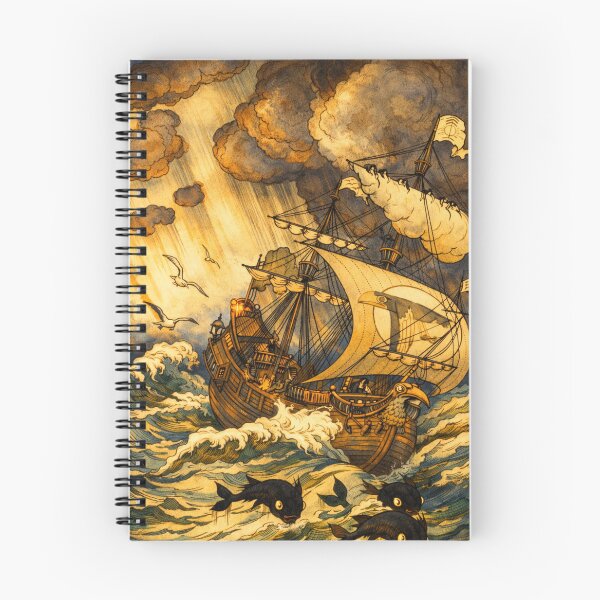 Item preview, Arte náutico vintage de barcos piratas para amantes de las aventuras oceánicas. designed and sold by RickE.