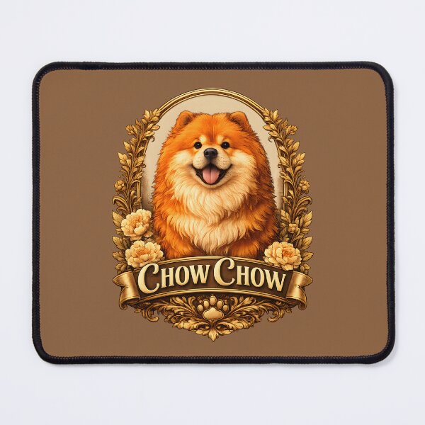 Item preview, Elegant Chow Chow Dog Vintage Floral Crest designed and sold by blankTeeShirt.