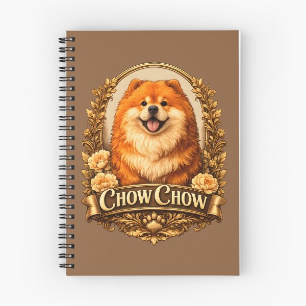 Item preview, Elegant Chow Chow Dog Vintage Floral Crest designed and sold by blankTeeShirt.