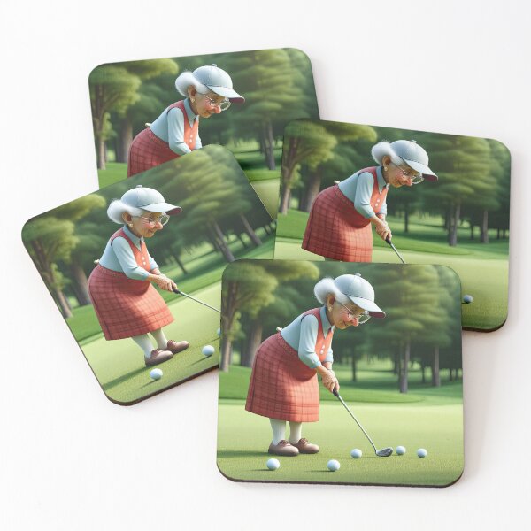 Item preview, Old Fart playing golf designed and sold by Colin Bentham.