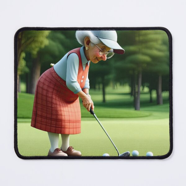 Item preview, Old Fart playing golf designed and sold by Colin Bentham.