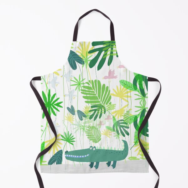 Item preview, Happy Crocodile in Jungle Leaves by Carla Daly designed and sold by Carla Daly.