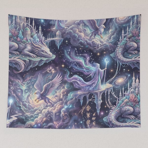 Item preview, Magic City Fantasy RPG Pixel Art Seamless Pattern designed and sold by ART ATTACK ZONE.