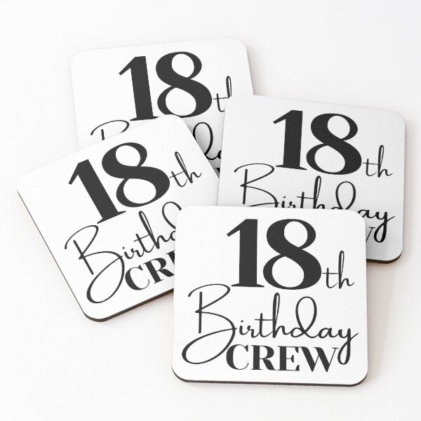Item preview, 18th Birthday Crew | 18 Years Squad designed and sold by highflycrafts.
