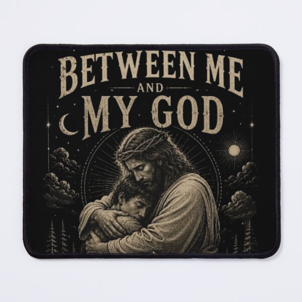 Item preview, Between Me and My God – Vintage Praying Hands Christian Faith T-Shirt Design designed and sold by Obiechefu.