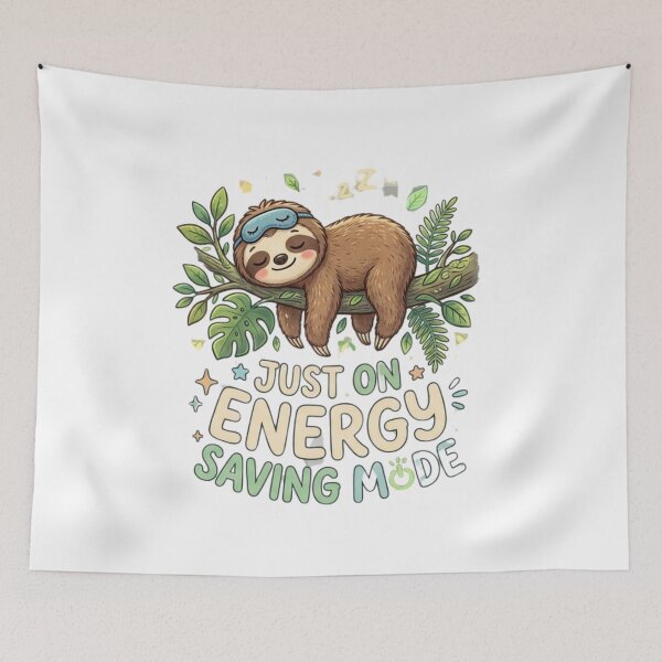 Item preview, Just on Energy Saving Mode Cute Lazy Sloth designed and sold by Wear Sculpt.
