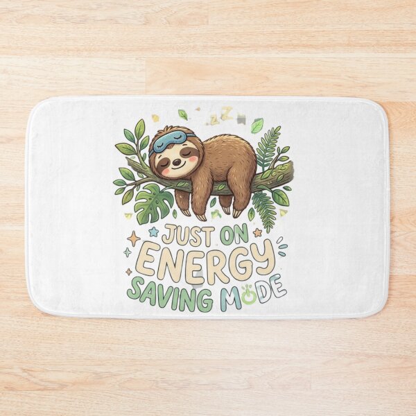 Item preview, Just on Energy Saving Mode Cute Lazy Sloth designed and sold by Wear Sculpt.