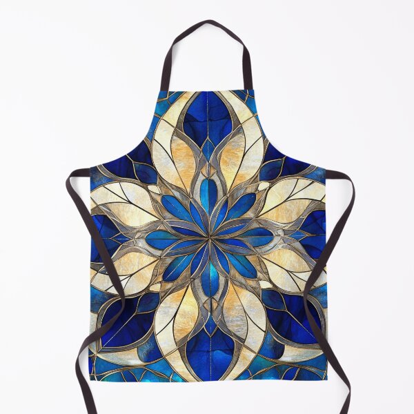 Item preview, Celestial Sapphire Stained Glass Mandala designed and sold by GrinGalore.