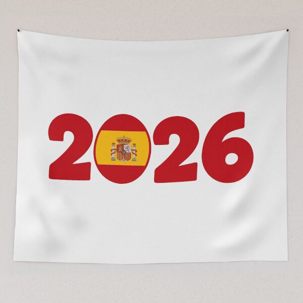 Aperçu de l'œuvre Espagne  design- Champions 2026 Retro Vector créée et vendue par Wolagno.