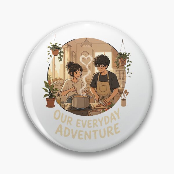 Item preview, Couple Cooking Together Anime Style Kitchen Love designed and sold by SiarheiYur.