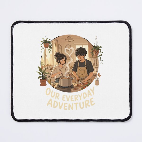 Item preview, Couple Cooking Together Anime Style Kitchen Love designed and sold by SiarheiYur.