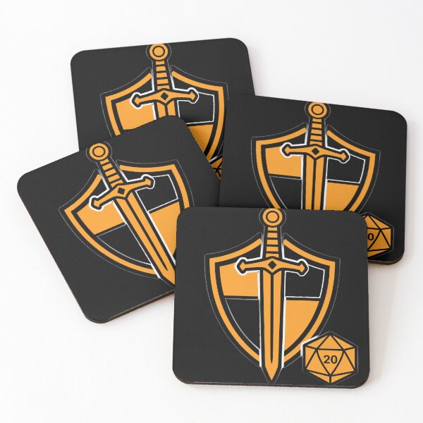 Item preview, Shield, Sword and D20 Dice Emblem designed and sold by kayodeDesign.
