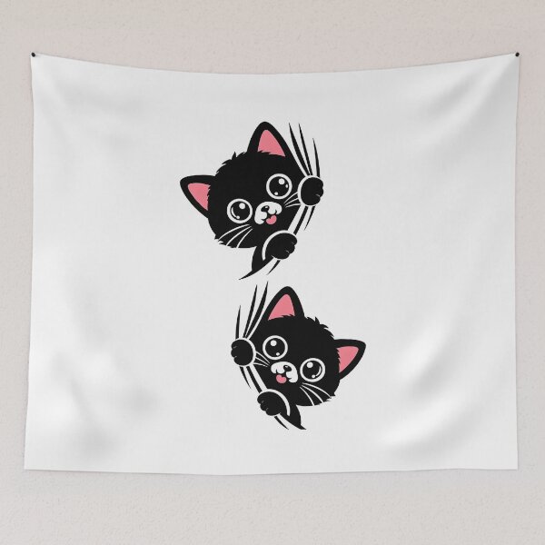 Item preview, BEAUTIFUL CATS PEEPING designed and sold by KISHNAY-FASHION.