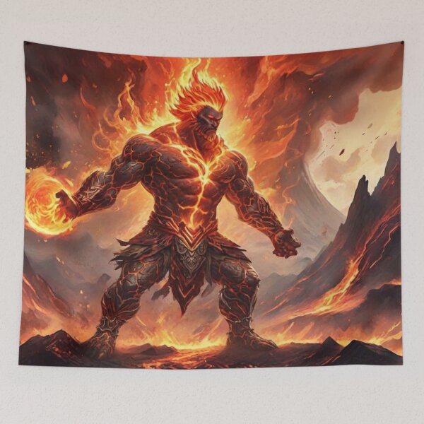 Item preview, Pyros, God of Fire - Volcanic power of July designed and sold by NeyhineAngelionShop.