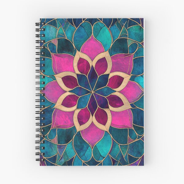 Item preview, Radiant Lotus Stained Glass Mandala designed and sold by GrinGalore.