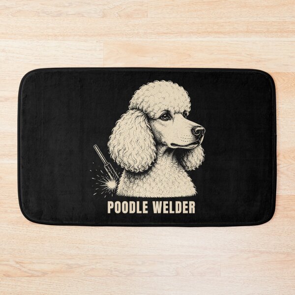 Item preview, Poodle Welder | Standard Poodle Welding Vintage Graphic designed and sold by RusticMeadow.