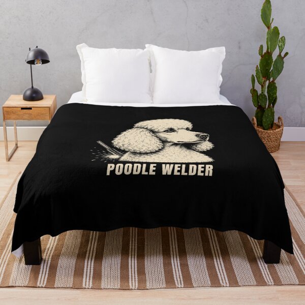 Item preview, Poodle Welder | Standard Poodle Welding Vintage Graphic designed and sold by RusticMeadow.