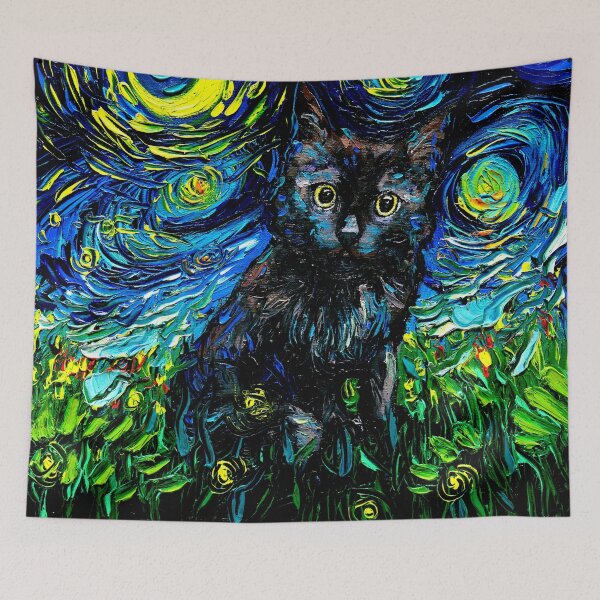 Item preview, Black Cat Night 3 designed and sold by AjaTrier.