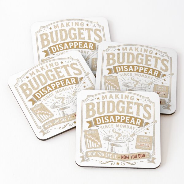 Item preview, Making Budgets Disappear Funny Project Management & Finance Humor Design designed and sold by Eng-Art.