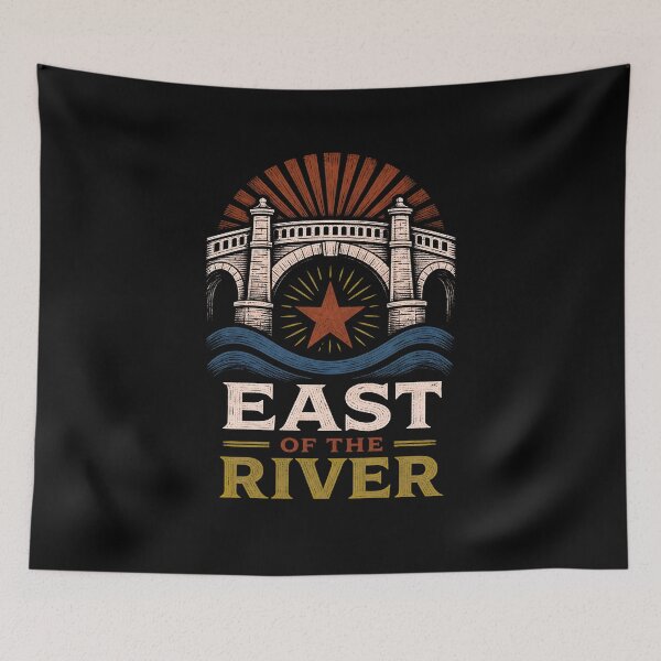 Item preview, East of the River DC – Bridge, Waves & Rising Star designed and sold by Fenay Designs.