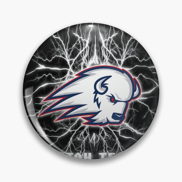 Item preview, Utah Tech Trailblazers White Bison Logo Electric Lightning Sport Fan designed and sold by ToyaVitoricu.